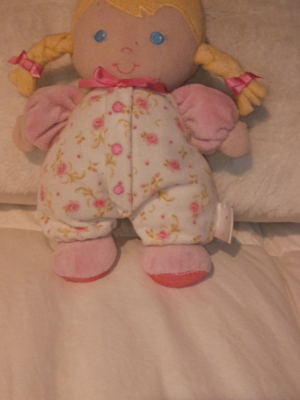 Nickelodeon Floral Baby Doll Plush in Pink, Cream & Yellow